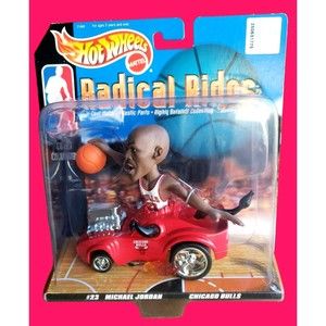1998 Hot Wheels Radical Rides #23 Michael Jordan Chicago Bulls Die-Cast Ride MIB